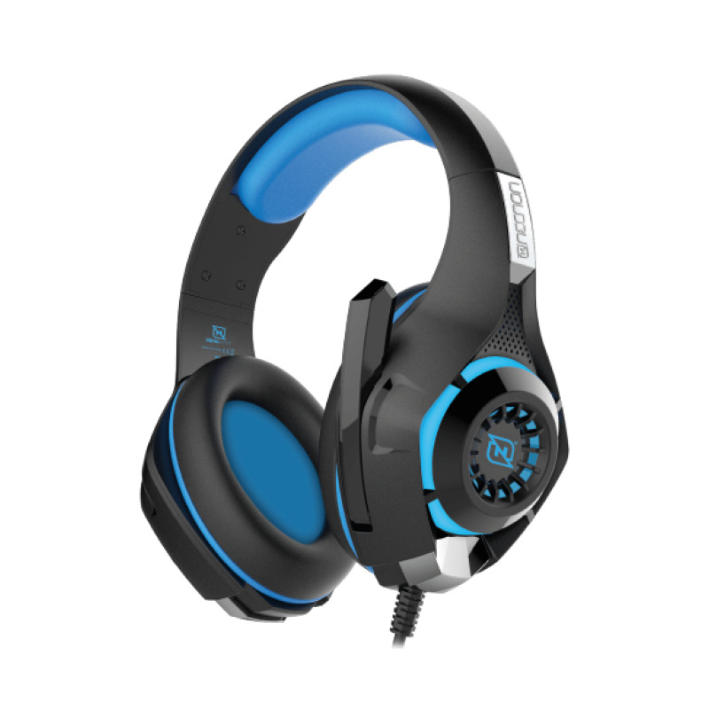 Necnon NBHG-VIPER Auriculares Alámbrico Diadema Juego Negro, Azul, Plata