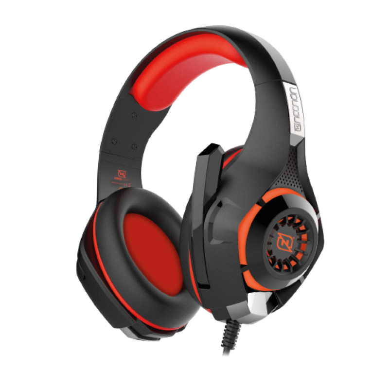 Necnon NBHG-VIPER Auriculares Alámbrico Diadema Juego Negro, Rojo