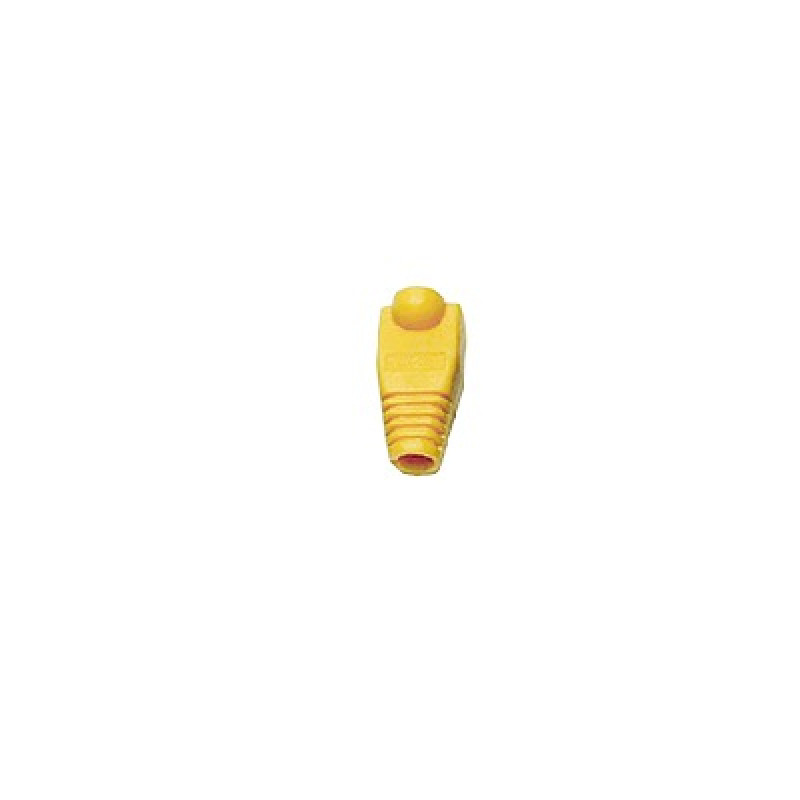 Bota Plástica para protección de Plug RJ45 Color Amarillo