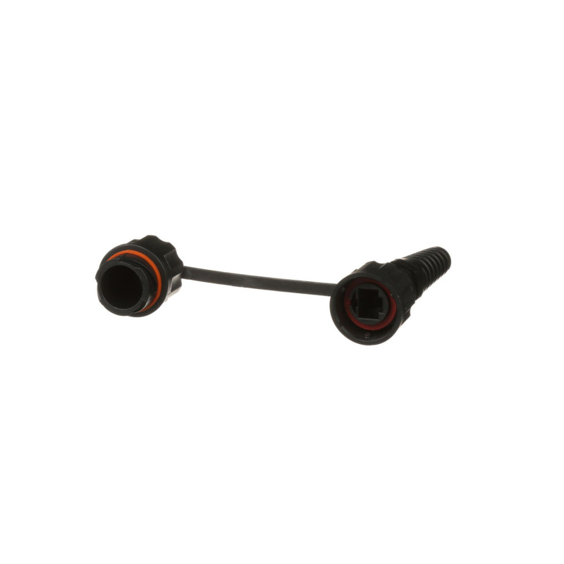 Conector Plug RJ45 de Uso Industrial Blindado Categoría 5e 24AWG Con Tapa Protectora Protección IP67