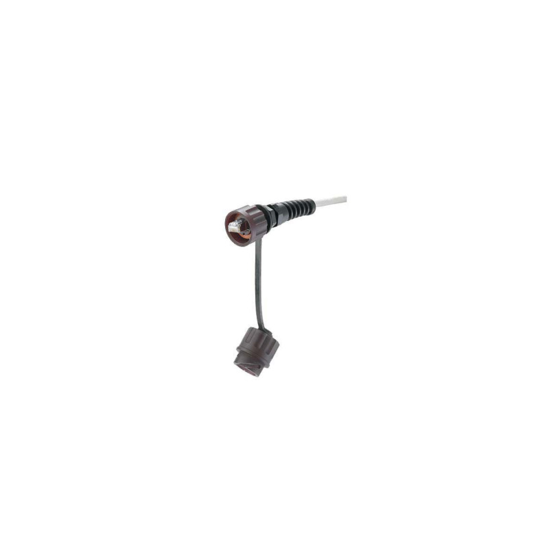 Conector Plug RJ45 de Uso Industrial Blindado Categoría 5e 24AWG Con Tapa Protectora Protección IP67 image 6