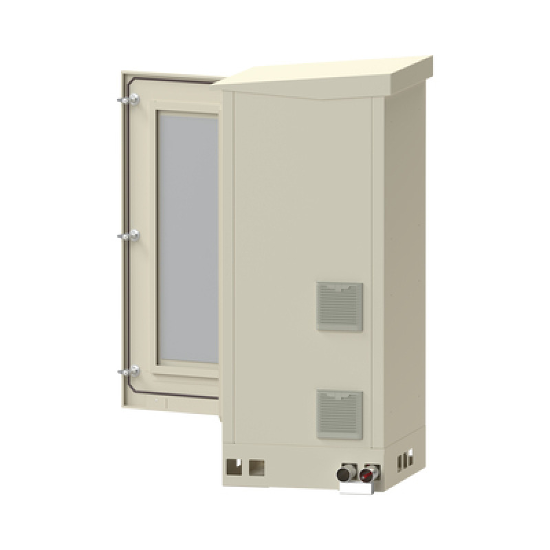 Gabinete de Piso para Exterior con Ventiladores y Termostato con Rack de 19 de 16 U  Espacio para Baterías Se envía el Gabinete Armado image 9