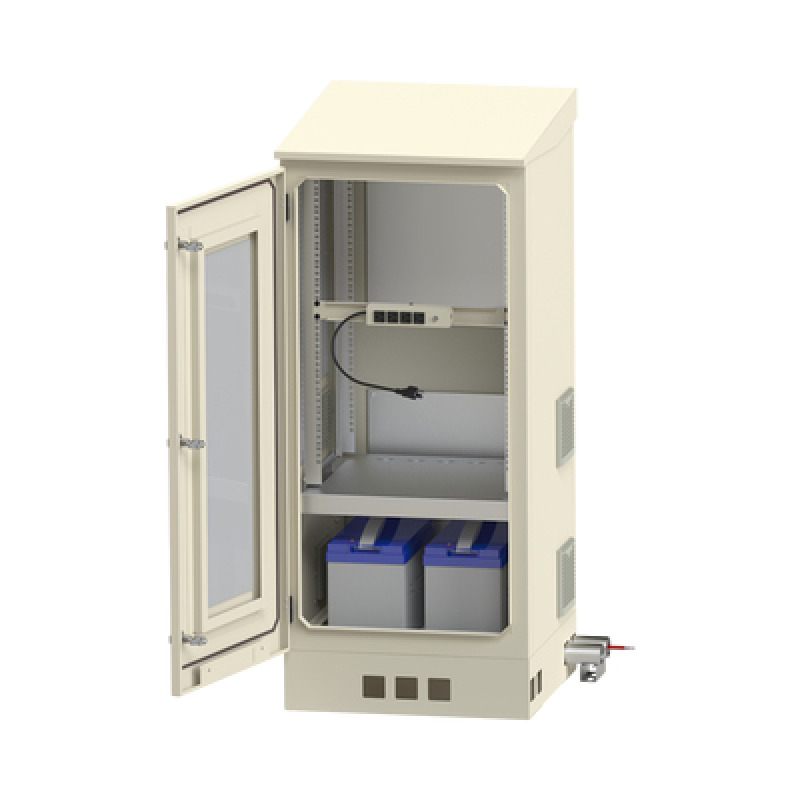 Gabinete de Piso para Exterior con Ventiladores y Termostato con Rack de 19 de 16 U  Espacio para Baterías Se envía el Gabinete Armado image 11