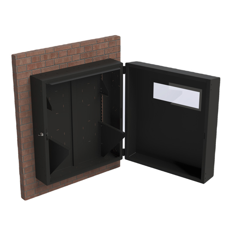 Gabinete de Pared con Rack Horizontal de 6 UR con Ventanilla de Inspección Se envía el Gabinete Armado image 6