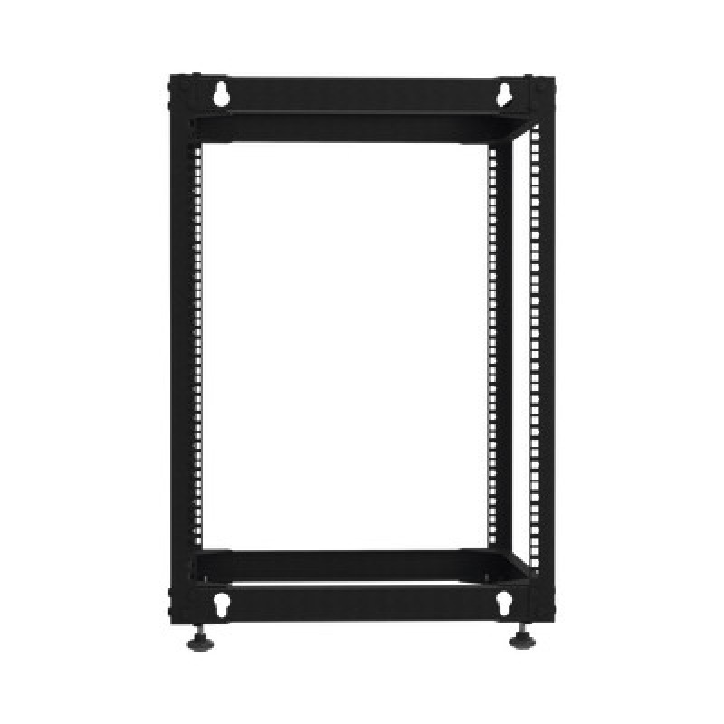 Rack Abierto de 4 Postes Instalación Pared o Piso de 14 Unidades Ideal para Equipo de Audio image 5