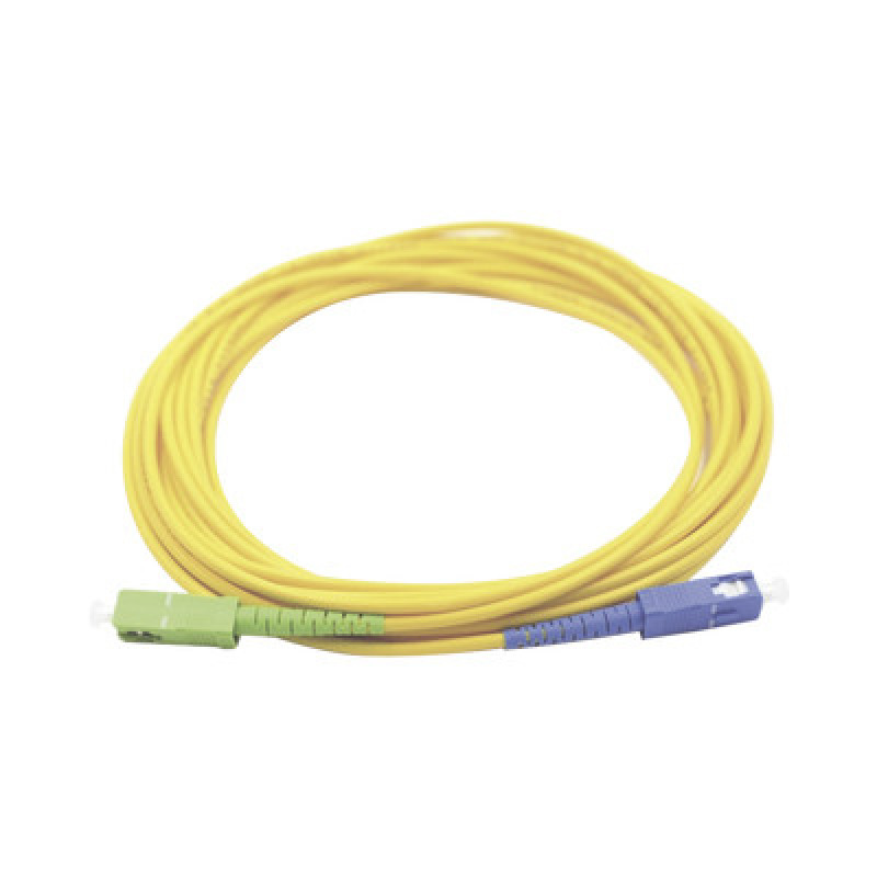 Jumper de Fibra Óptica Monomodo SC/UPCSC/APC Simplex color amarillo 3 metros