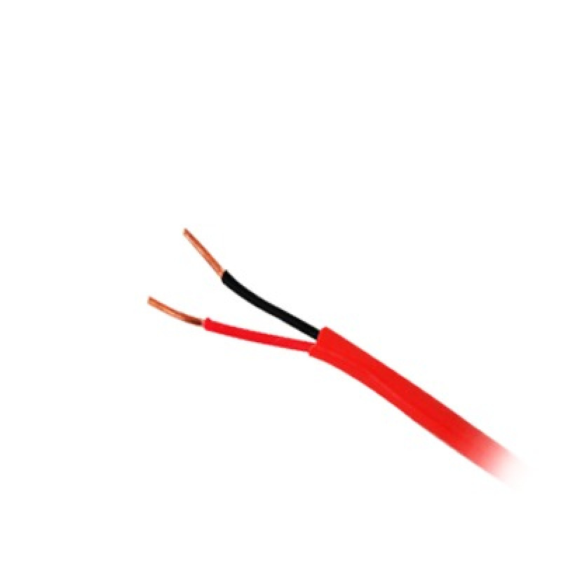 Bobina de 305 Metros / Alambre de Cobre / 2 x 16 AWG / Tipo FPLR CL3R C UL FT4 / Color Rojo / Para Aplicaciones en Sistemas de Detección de Incendio y Sistemas de Evacuación
