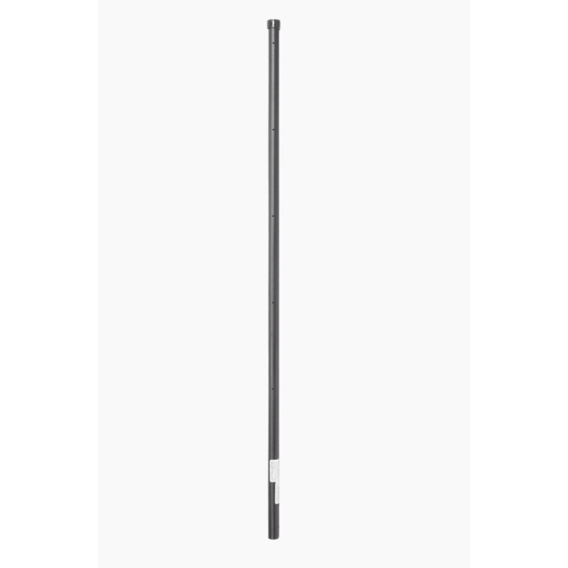 Poste de Esquina Negro de 12m para Cerca Electrificada de Tubo Galvanizado cal 18 de 1Diam para 5 Aisladores No incluidos