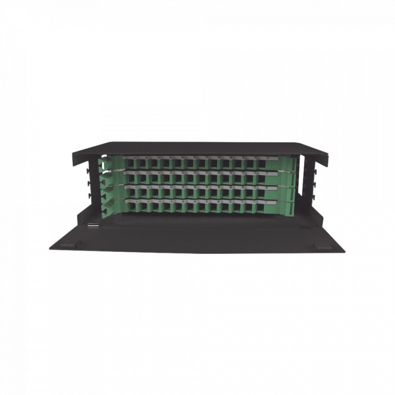 Distribuidor de Fibra Óptica con bandejas deslizables vacío 19in acepta 48 adaptadores LC Duplex o LC Simplex o 48 SC Simplex 3U image 3