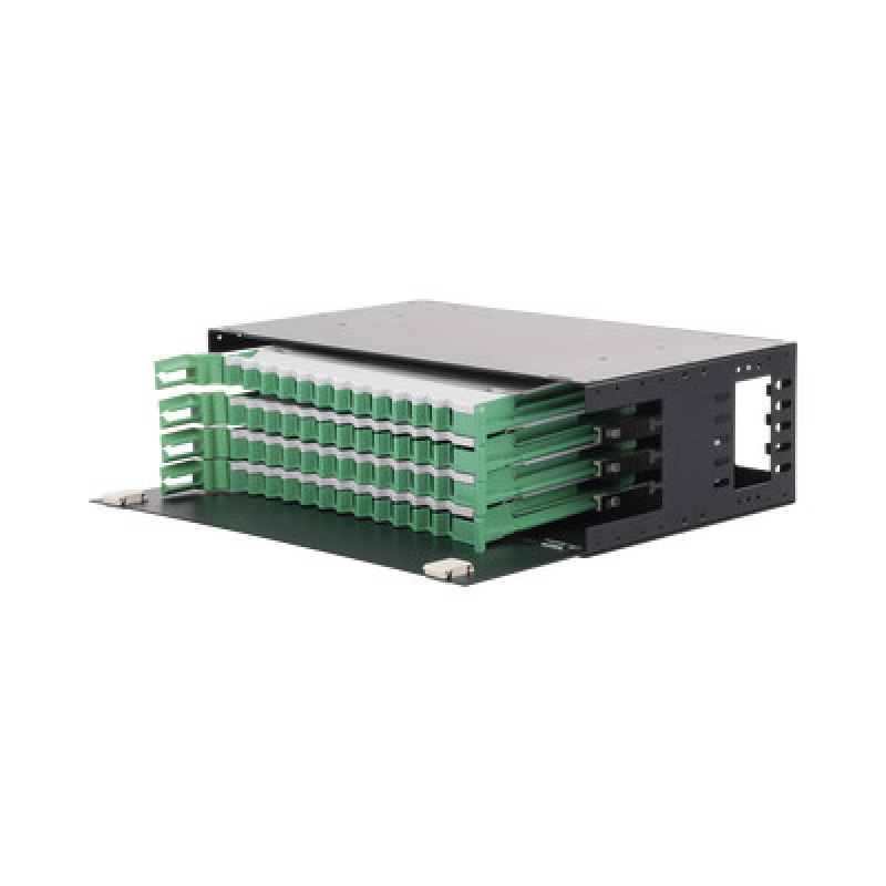 Distribuidor de Fibra Óptica con bandejas deslizables vacío 19in acepta 48 adaptadores LC Duplex o LC Simplex o 48 SC Simplex 3U image 4
