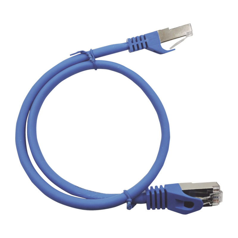 Patch Cord Cat6A 10G blindado 70M  2296 ft   AZUL