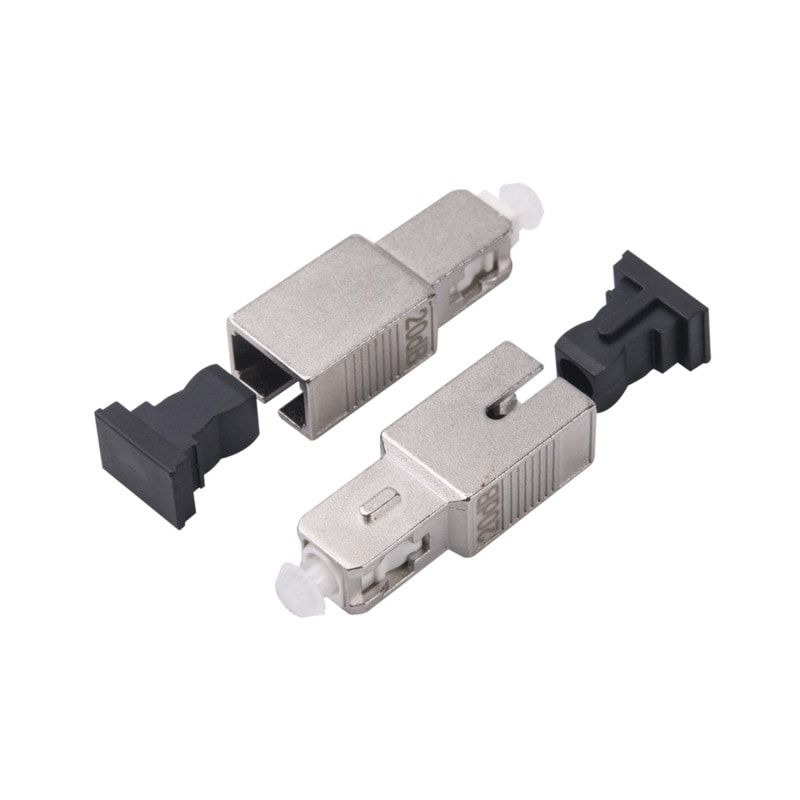 Atenuador óptico machohembra con conector SC/UPC de 15dB para fibra Monomodo