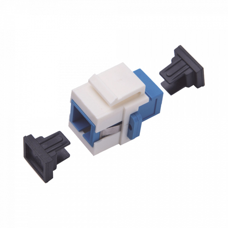 Acoplador Keystone de fibra óptica Monomodo SC/PC Simplex a SC/PC Simplex 