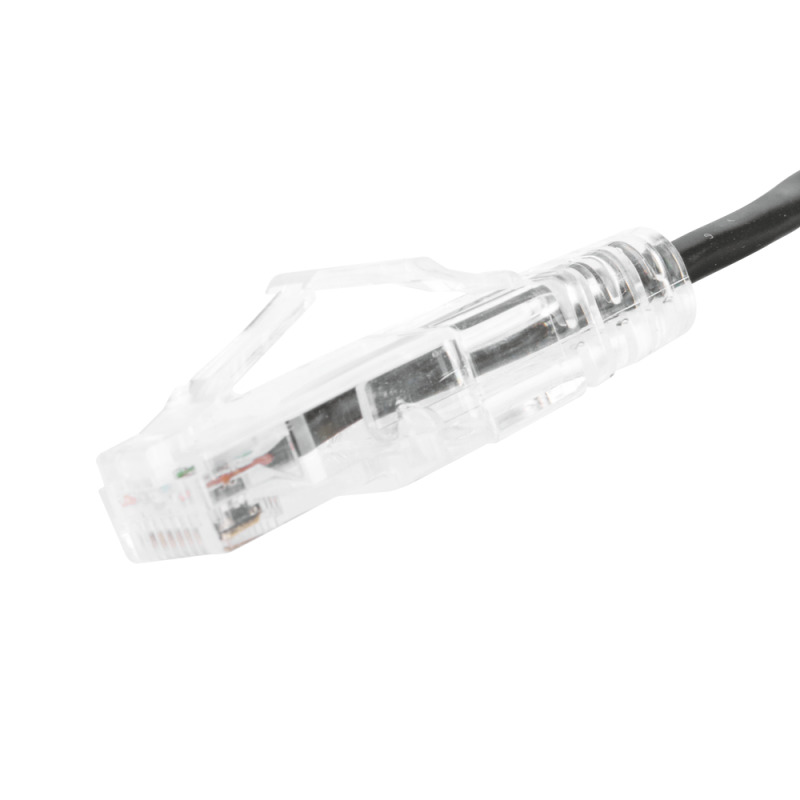 Cable de Parcheo Slim UTP Cat6  20 cm Negro Diámetro Reducido 28 AWG image 4