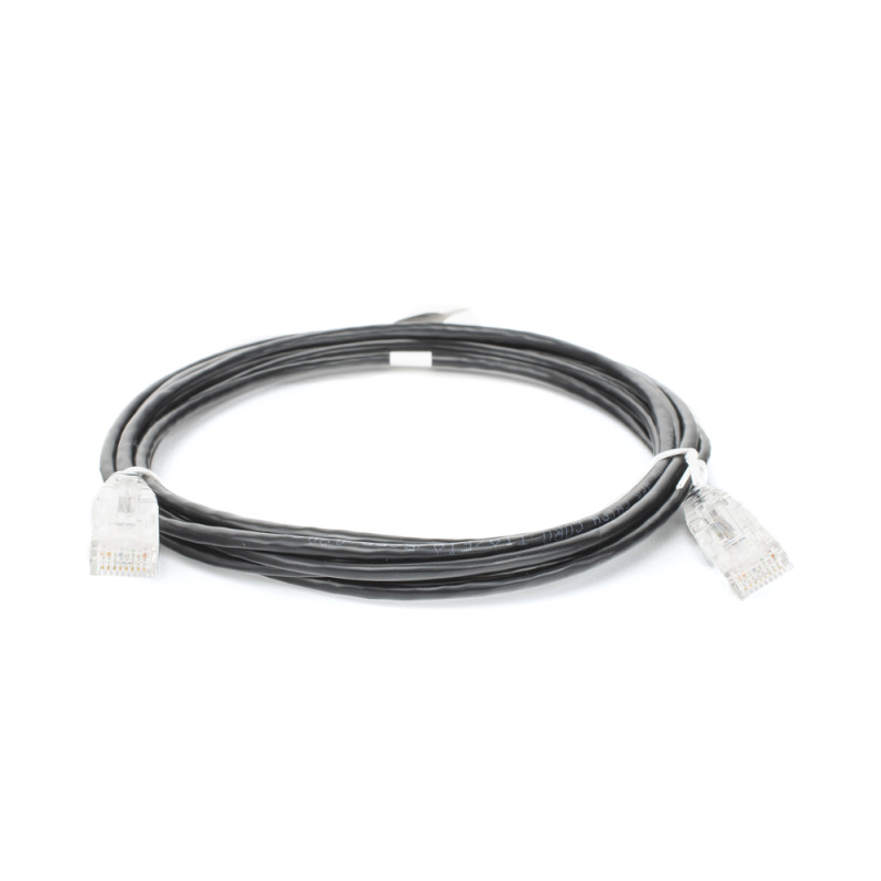 Cable de Parcheo Slim UTP Cat6  3 m Negro Diámetro Reducido 28 AWG image 3