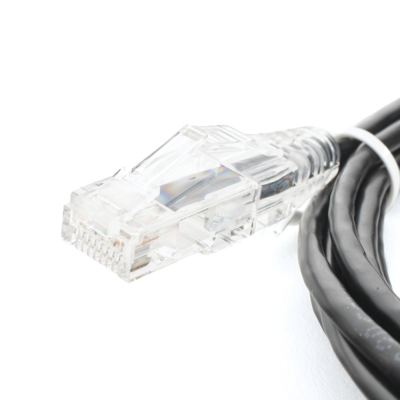 Cable de Parcheo Slim UTP Cat6  3 m Negro Diámetro Reducido 28 AWG image 4