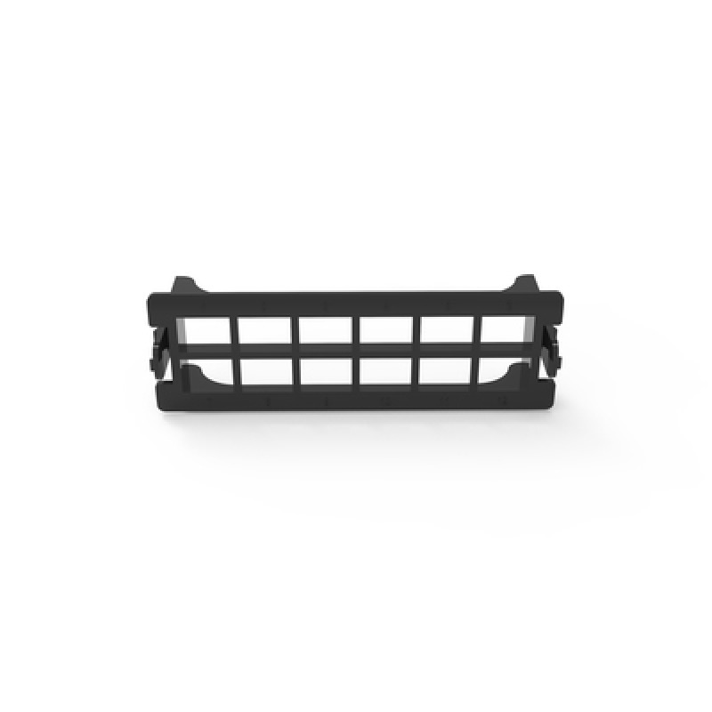 Placa acopladora vacía para Distribuidor de Fibra Óptica LPODF8024 acepta 12 acopladores SC simplex o 12 acopladores LC Duplex color negro
