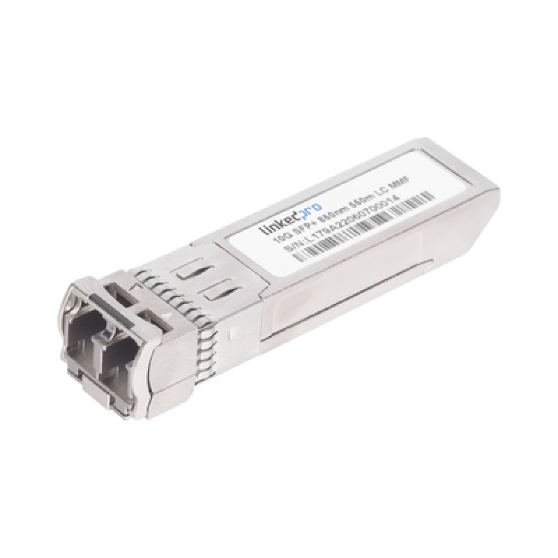 Transceptor Óptico SFP MiniGbic / Multimodo 850 nm / 10 Gbps / 10GBASESR / Conectores LC/UPC Dúplex / DDM / Hasta 550 m
