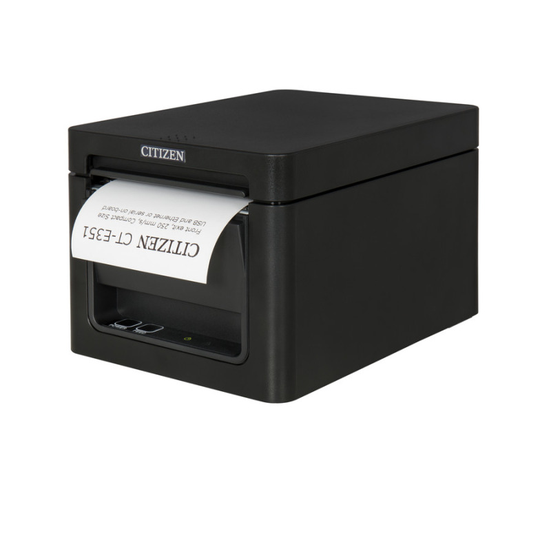 Impresora Citizen CT-E351RSU-BK TD termica directa 3in /250mm USB Serial Frontal Negra image 6