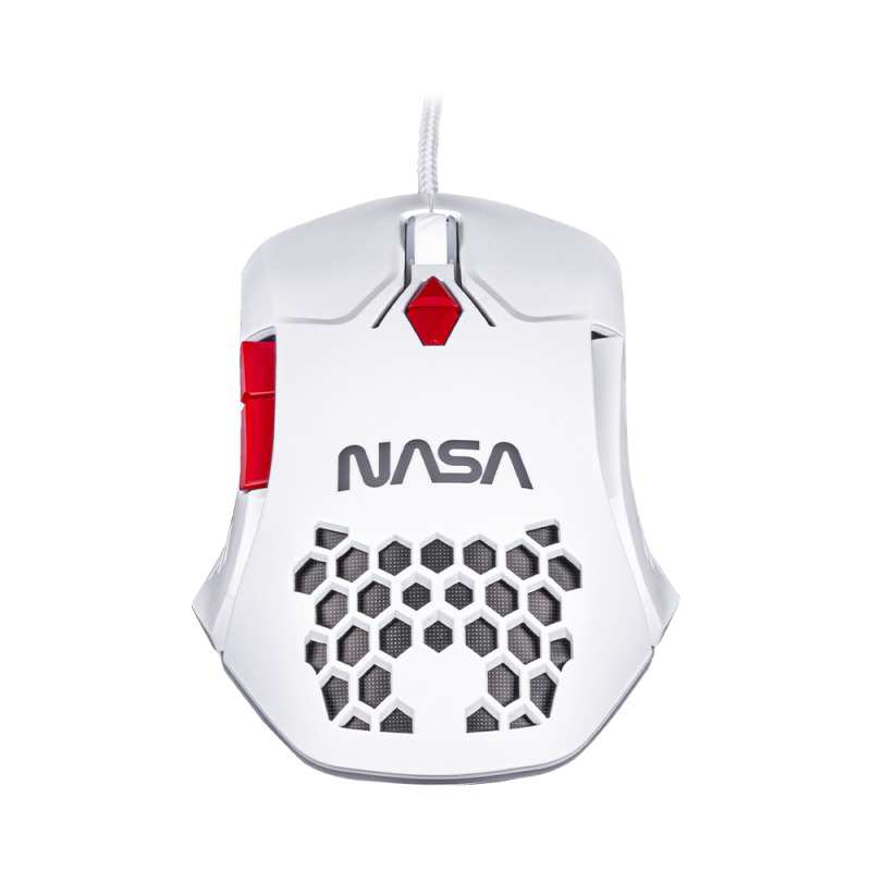 MOUSE GAMER NASA BY TECHZONE NS-GM04 ALAMBRICO LED RGB BLANCO image 5