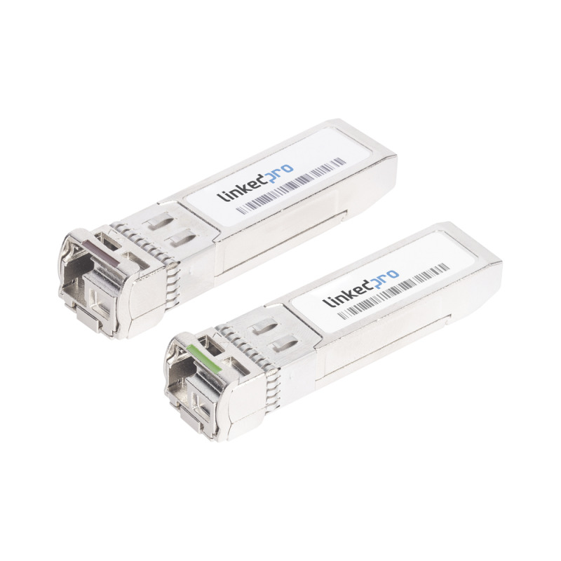 Transceptores Ópticos Bidireccionales SFP MiniGbic / Monomodo 1490  1550 nm / 125 Gbps / 1000BASEBX / Conector LC/UPC Simplex / DDM / Hasta 60 km / 2 Piezas