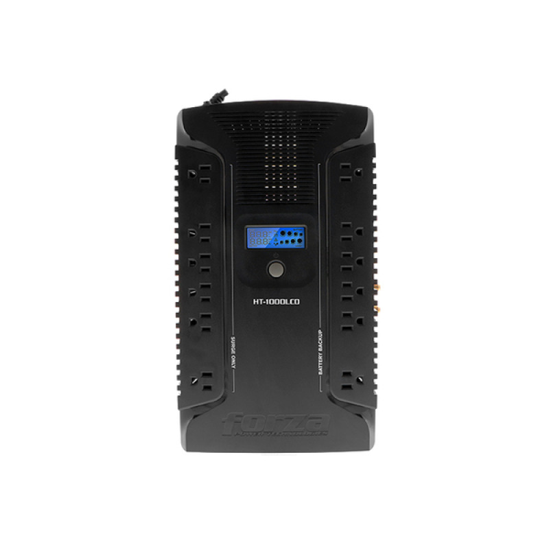 UPS FORZA HT-1000LCD INTERACTIVO 1000VA/600W 12 SALIDAS (6/6) SALIDAS COAXIAL Y USB SOBREMESA 120V NEGRO image 4