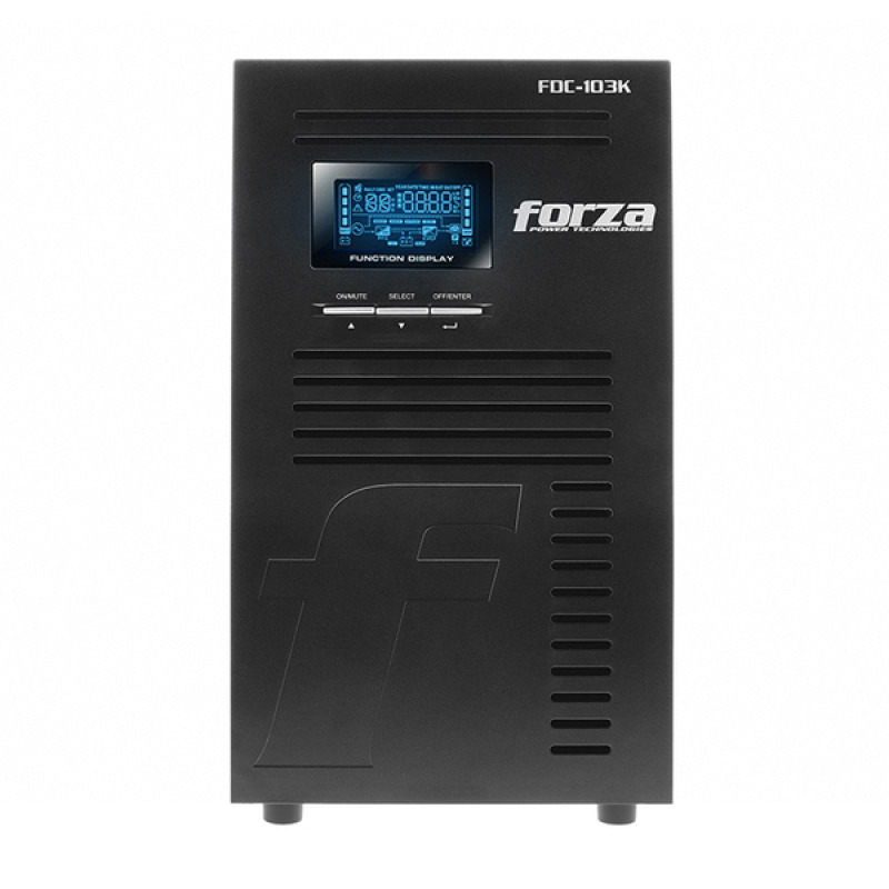 UPS DOBLE CONVERSION EN LINEA FORZA FDC-103K CON CAPACIDAD DE 3000VA/3000W FP 1 120V 9-NEMA 40-70HZ NEGRO. image 4