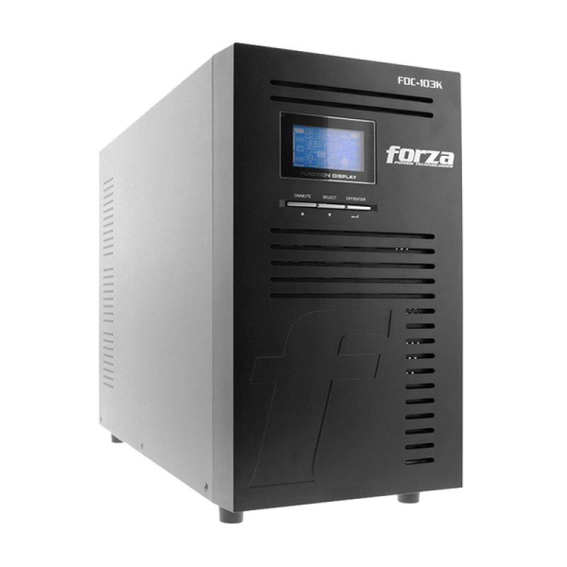 UPS DOBLE CONVERSION EN LINEA FORZA FDC-103K CON CAPACIDAD DE 3000VA/3000W FP 1 120V 9-NEMA 40-70HZ NEGRO. image 14