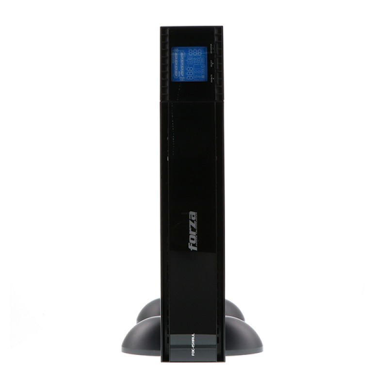 UPS DOBLE CONVERSION EN LINEA FORZA FDC-1511RUL CON CAPACIDAD DE 1500VA/1350W FP 0.9 4 SALIDAS ONDA SENOIDAL PURA TORRE 120V NEGRO