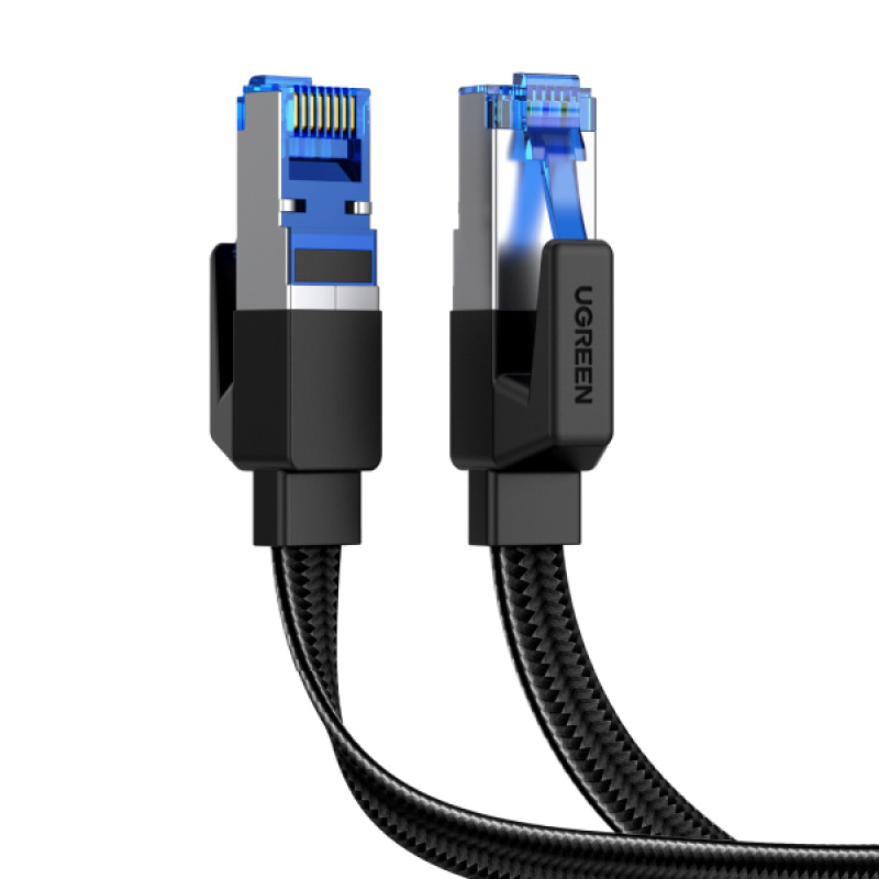 Cable Ethernet Cat8 CLASS F/FTP Redondo con Malla de Nylon 1 Metro