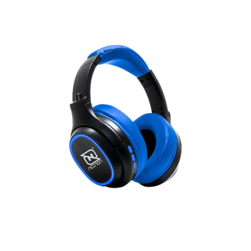 Necnon NBH-02 Auriculares Inalámbrico y alámbrico De mano Música USB Tipo C Bluetooth Negro, Azul