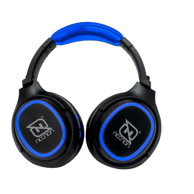 Necnon NBH-02 Auriculares Inalámbrico y alámbrico De mano Música USB Tipo C Bluetooth Negro, Azul image 3