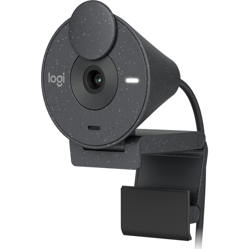 WEBCAM LOGITECH BRIO 300 COLOR GRAFITO FHD 1080 A 30 FPS AUTO ENFOQUE, MICROFONO USB-C 3.1 WIN/MAC OS