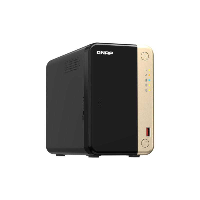 NAS QNAP TS-264-8G /2 BAHIAS NUCLEO CUADRUPLE HASTA 2.9 GHZ, 8 GB EN RAM, /2 LAN 2,5 GBE/USB 3.2 X2/SATA/HOT-SWAP/ SIN DISCOS/ HDMI 2.0/ HASTA 40 TB/ CELERON N5095 image 5