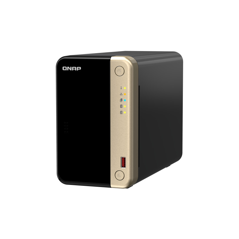 NAS QNAP TS-264-8G /2 BAHIAS NUCLEO CUADRUPLE HASTA 2.9 GHZ, 8 GB EN RAM, /2 LAN 2,5 GBE/USB 3.2 X2/SATA/HOT-SWAP/ SIN DISCOS/ HDMI 2.0/ HASTA 40 TB/ CELERON N5095 image 4