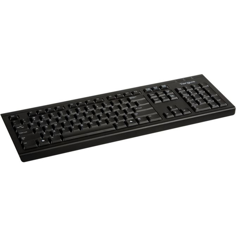 TECLADO ALAMBRICO TARGUS AKB30ES, USB, ESTANDAR, QWERTY, COLOR NEGRO.