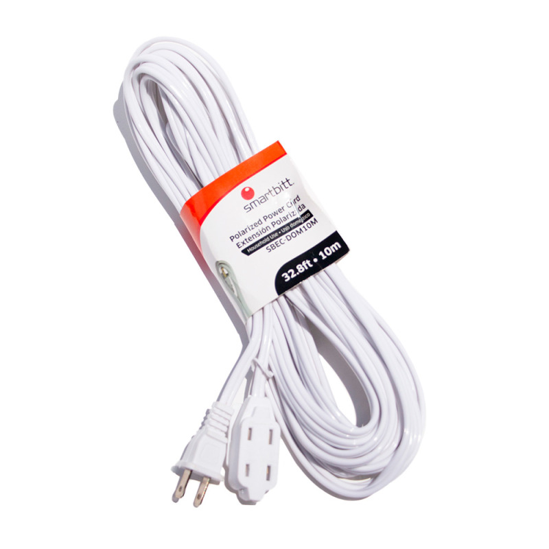 Smartbitt SBEC-DOM10M cable de alimentación Blanco 10 m Enchufe tipo A IEC Type A (5.5 mm, 2.1 mm) image 2