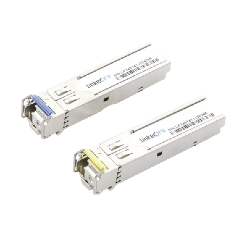 Transceptores Ópticos Industriales Bidireccionales SFP MiniGbic / Monomodo 1310  1550 nm / 125 Gbps / 1000BASEBX / Conector LC/UPC Simplex / DDM / Hasta 5 km / 2 Piezas image 2