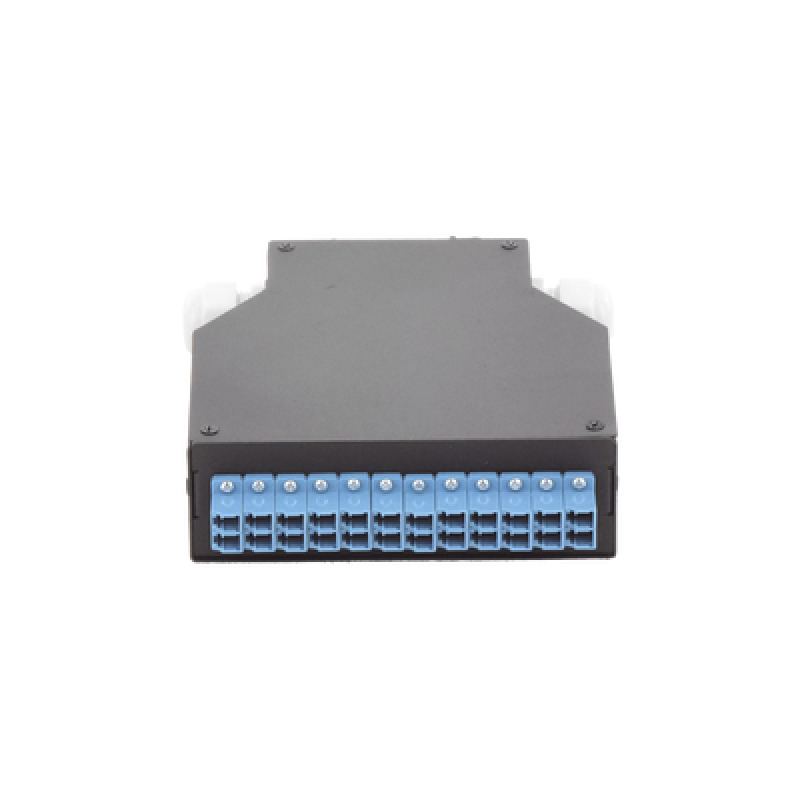 Distribuidor de Fibra Óptica Para Riel Din 12 acopladores LC/UPC Duplex Monomodo con Charola de Empalme image 2