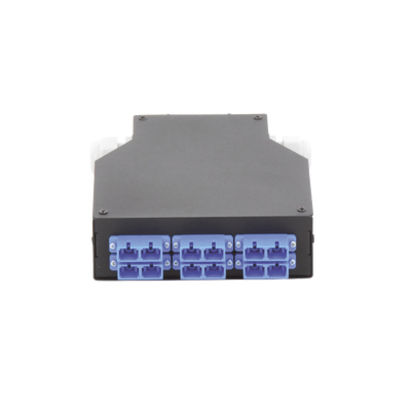 Distribuidor de Fibra óptica para Riel Din 6 Acopladores SC/UPC Duplex Monomodo con Charola de Empalme image 2
