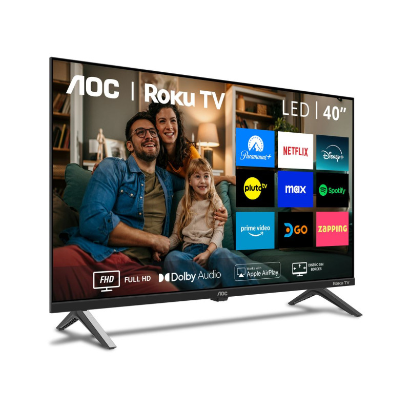 Smart TV AOC 40 pulg RokuTv LED Full HD 1920*1080 Wifi 3HDMI 1USB Etherned image 2