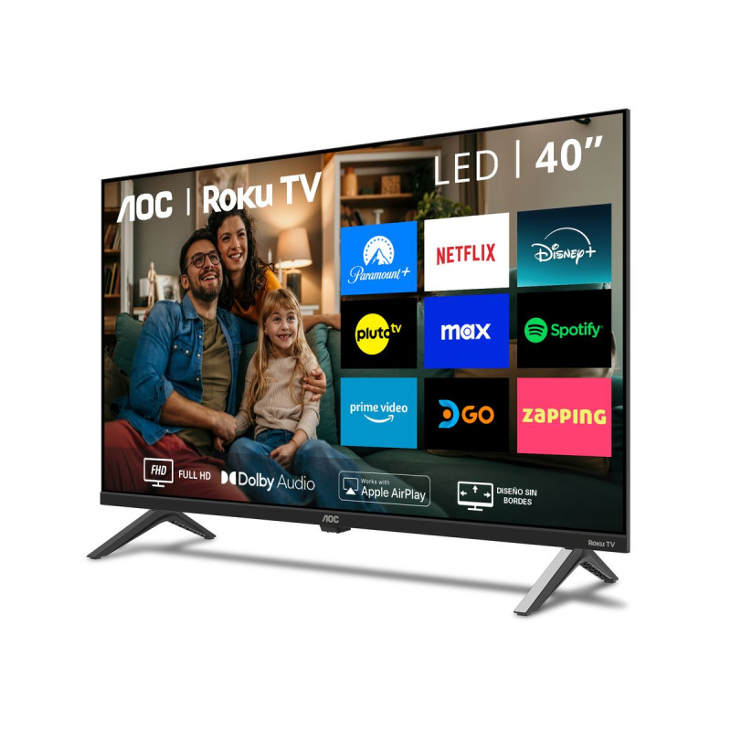 Smart TV AOC 40 pulg RokuTv LED Full HD 1920*1080 Wifi 3HDMI 1USB Etherned image 3