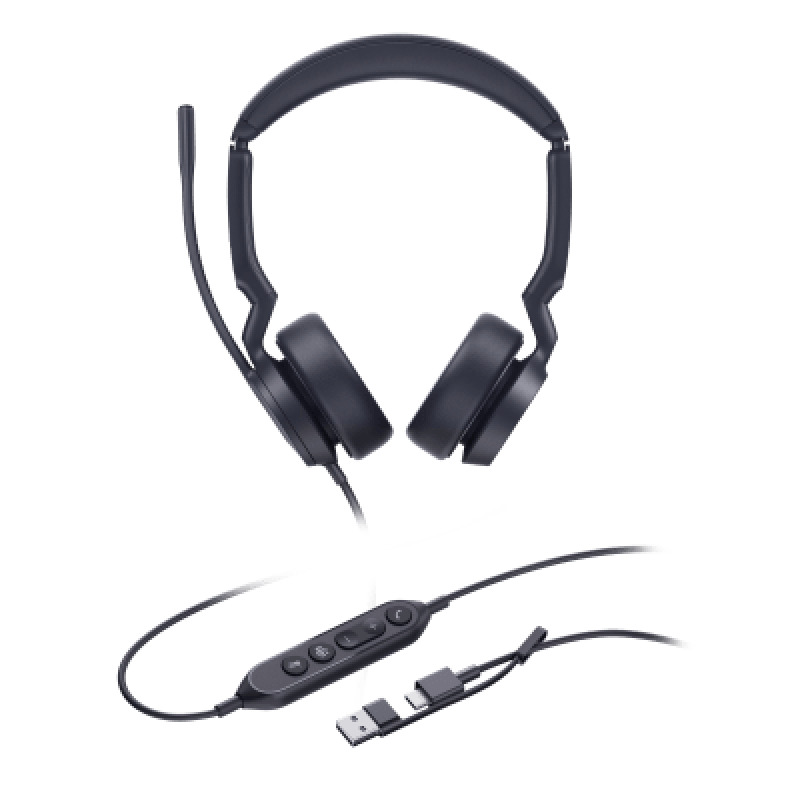 Diadema Alámbrica Yealink UH44 Dual USBC/A Certificada con Microsoft Teams image 2