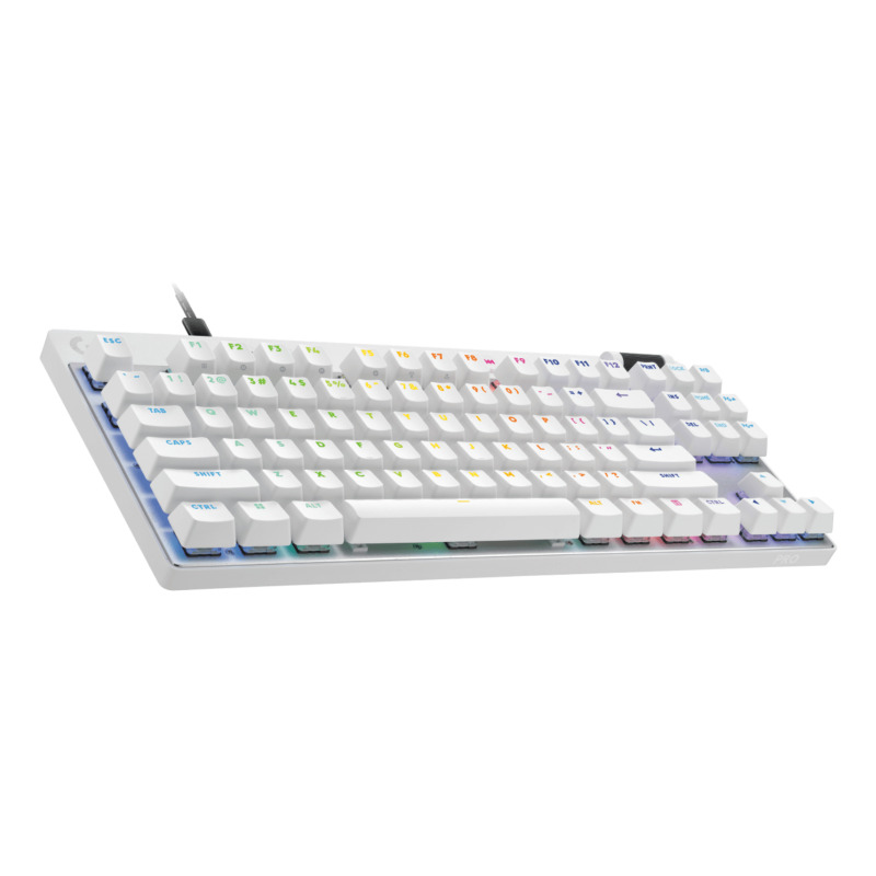TECLADO LOGITECH G PRO X TKL RAPID ANALOG SWITCHES USB WH (920-013132) image 2