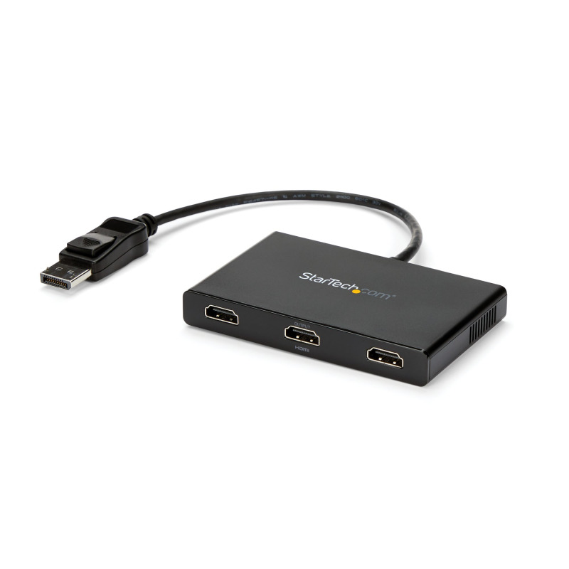 SPLITTER MULTIPLICADOR MST A 3 PUERTOS HDMI - HUB MST - ADAPTADOR MULTIMONITOR - CONCENTRADOR MST DISPLAYPORT 1.2 - 3X 1080P - ALIMENTADO POR EL BUS - WINDOWS - STARTECH.COM MOD. MSTDP123HD