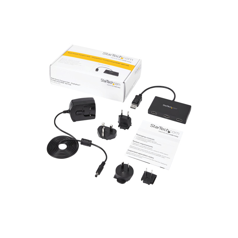 SPLITTER MULTIPLICADOR MST A 3 PUERTOS HDMI - HUB MST - ADAPTADOR MULTIMONITOR - CONCENTRADOR MST DISPLAYPORT 1.2 - 3X 1080P - ALIMENTADO POR EL BUS - WINDOWS - STARTECH.COM MOD. MSTDP123HD image 5