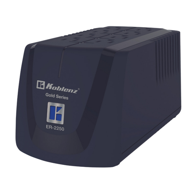 REGULADOR DE VOLTAJE KOBLENZ ER-2250, 2250 VA / 1000 W, 8 CONTACTOS NEMA 5-15R, LUZ LED, DISYUNTOR TERMICO. 5 AÑOS DE GARANTA, POLIZA DE SEGURO POR 10,000 USD EN EQUIPO CONECTADO. SKU 00-1588-3