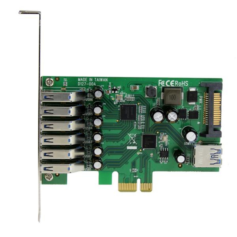 TARJETA PCI EXPRESS DE 7 PUERTOS USB 3.0 CON PERFIL BAJO O COMPLETO - STARTECH.COM MOD. PEXUSB3S7 image 4