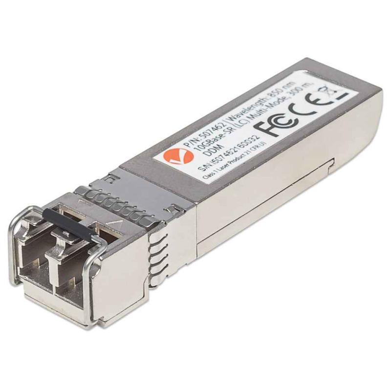 INTELLINET 507462 - Módulo Transceptor SFP+ 10 Gigabit de Fibra Óptica Puerto Multi-modo 10GBase-SR (LC), 300 m (984 ft.)
