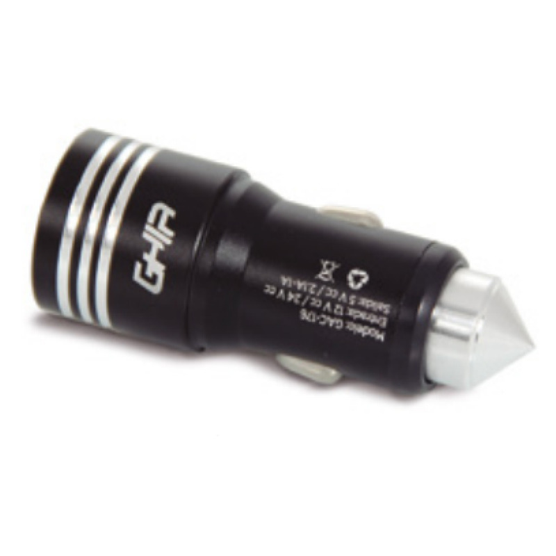 CARGADOR PARA AUTO GHIA 2 PUERTOS USB